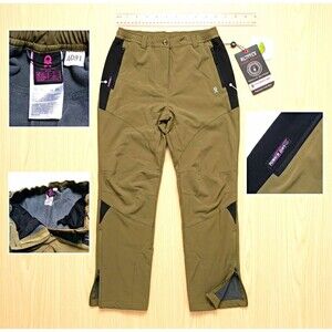 Little Donkey Andy Women's Fleece-Lined Softshell Winter Hiking Pants Size L